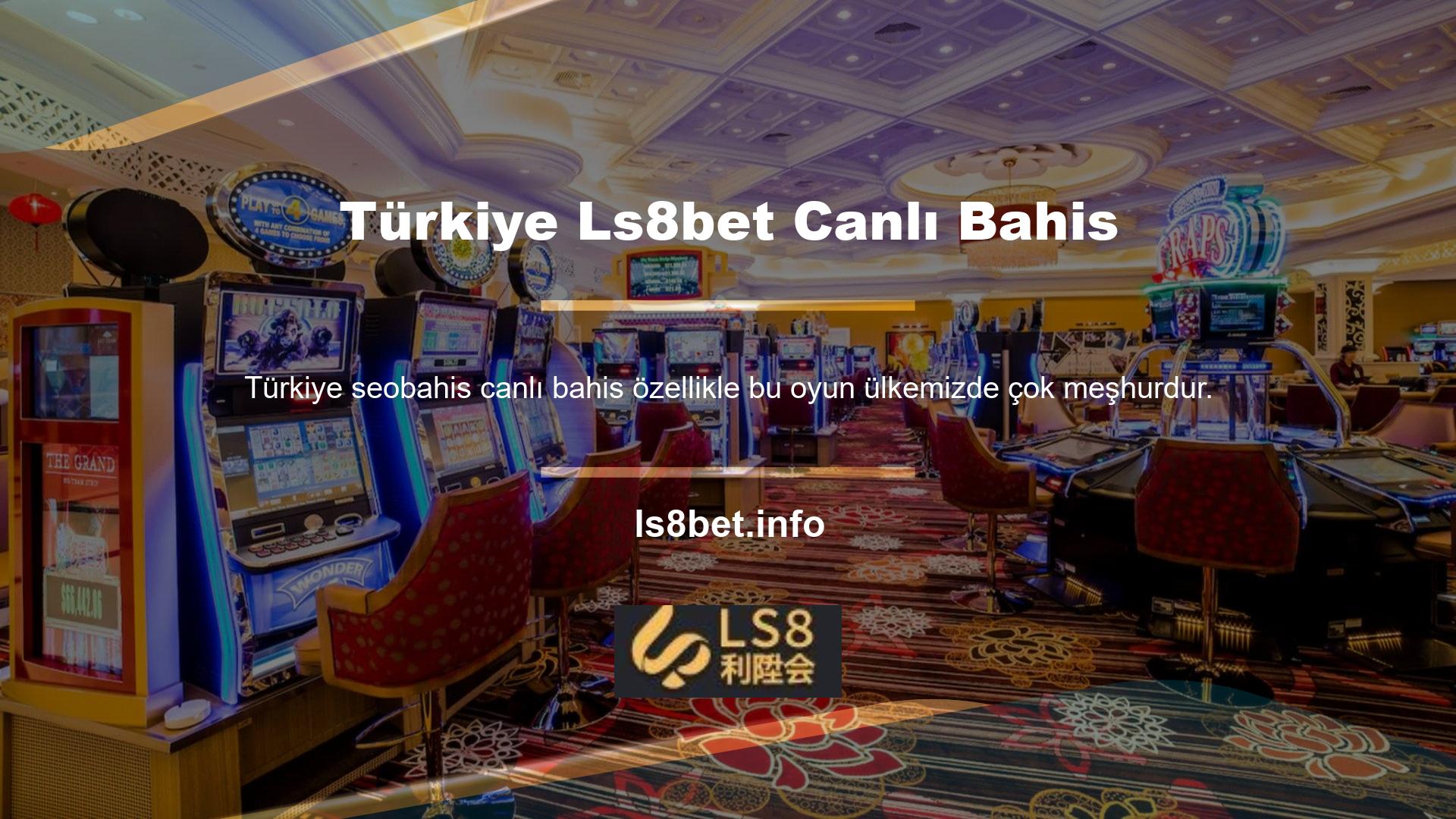Teknolojinin gelişmesi ve Türkiye Ls8bet canlı bahisin hayatımıza girmesiyle birlikte artık internet üzerinden canlı bahis oyunları oynamak da mümkün